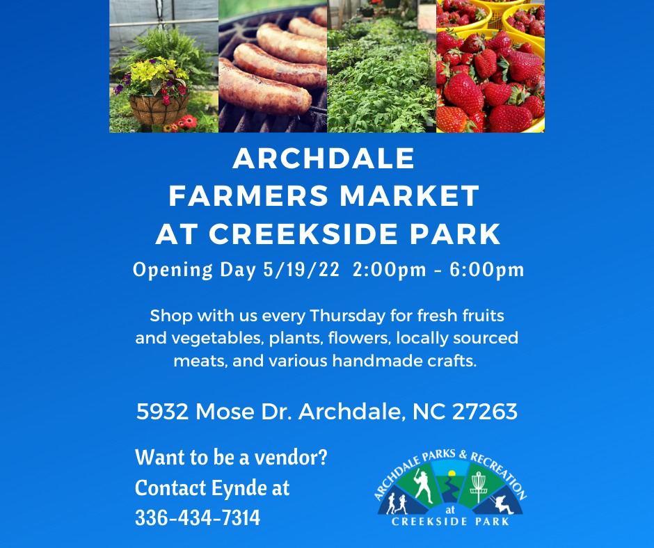 Farmers Market 2022 at Creekside Park