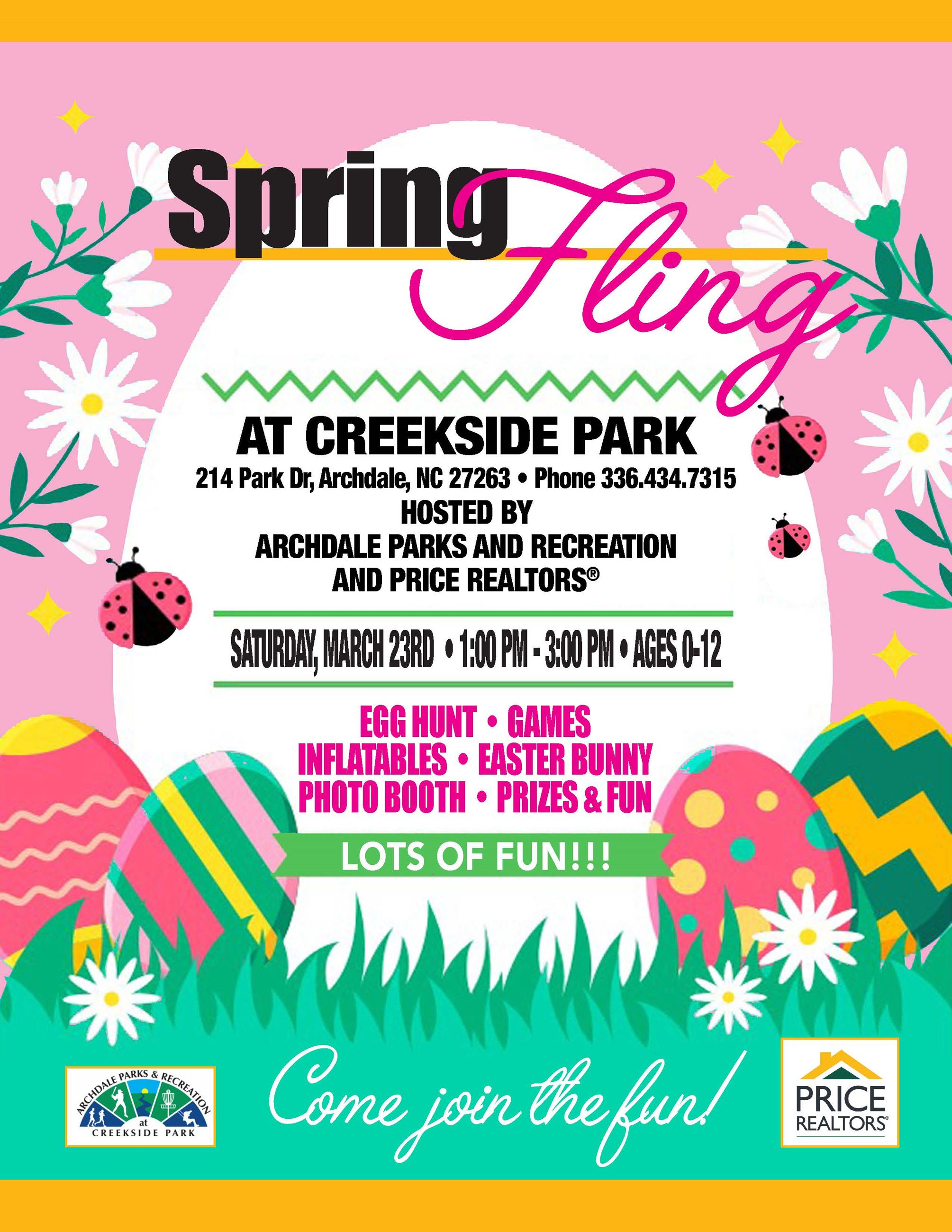 EASTER - SPRING FLING FLYER 03232024 at Creekside Park
